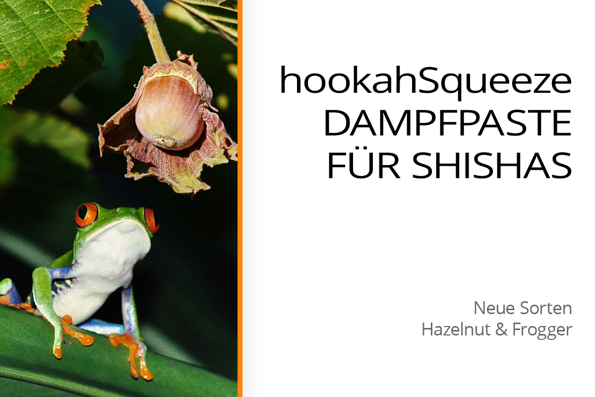 Titelbild Beitrag: hookahSqueeze Dampfpaste Hazelnut & Frogger
